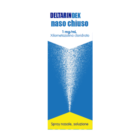 Abiogen Pharma Deltarindek Decongestionante 1 Mg/ml Spray Nasale, Soluzione Xilometazolina Cloridrato