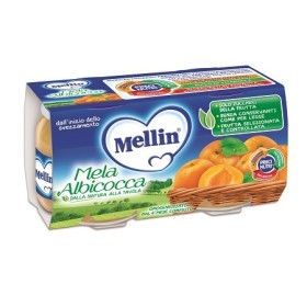 Danone Mellin Omogeneizzato Mela/albicocca 100 G 2 Pezzi