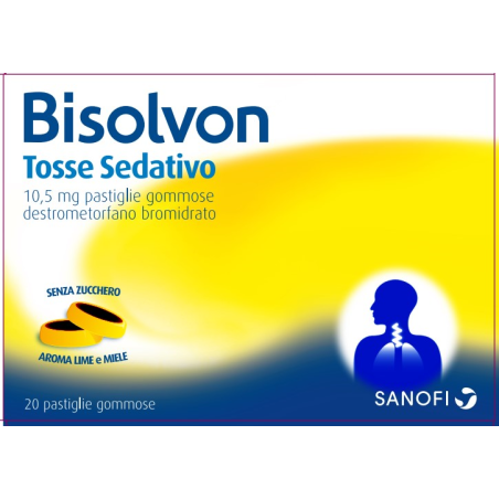 Bisolvon tosse sed  10,5 mg pastiglie gommose 20 pastiglie gommose Bisolvon tosse sed  10,5 mg pastiglie gommose 20 pastiglie gommose