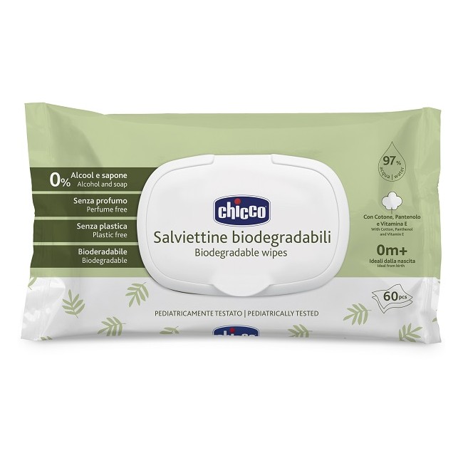 Chicco Salviette Bio 60 Pezzi Plaque