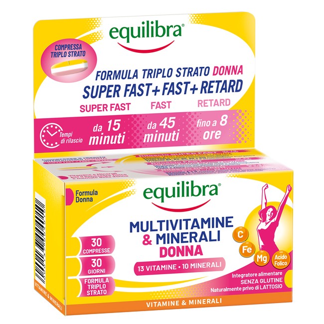 Equilibra Multivitaminico Donna 30 Compresse Equilibra Multivitaminico Donna 30 Compresse