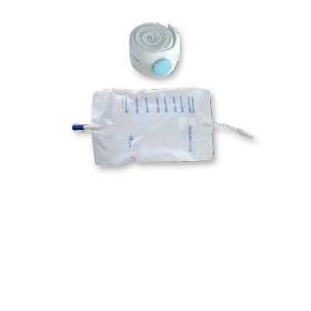 Teleflex Medical Sacca Raccogli Urina Da Gamba Per Incontinenza In Pvc 750 Ml Tubo Raccordo Diritto 10 Cm+rubinetto Scarico+valv