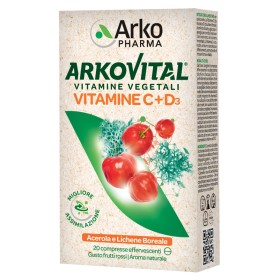 Arkopharma Arkovital Vitamine C+d3 20 Compresse Effervescenti Gusto Frutti Rossi