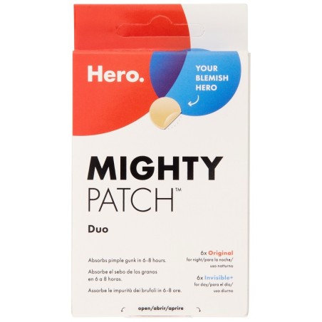 Miti Cerotto Idrocolloidale Antiacne Hero Mighty Patch Duo Original 6 Pezzi + Invisible 6 Pezzi
