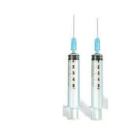 Safety Siringa 5 Ml Ago Gauge 23 Numero 14 Cono Centrale 1 Pezzo