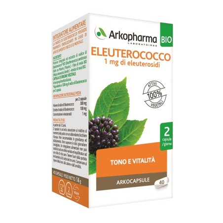 Arkopharma Arkocaps Eleuterococco Bio 40 Capsule Arkopharma Arkocaps Eleuterococco Bio 40 Capsule