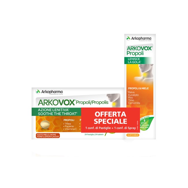 Arkopharma Arkovox Propoli Pack 24 Compresse + Spray 30 Ml
