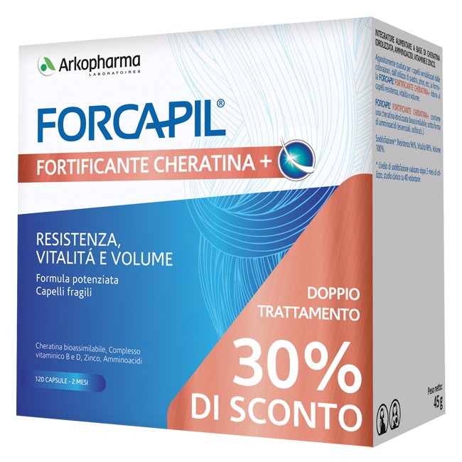 Arkopharma Forcapil Fortificante Cheratina+ Promo 120 Capsule Prezzo Speciale