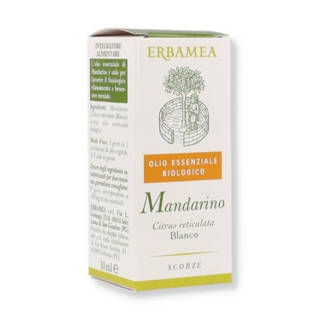 Erbamea Mandarino Olio Essenziale Bio 10 Ml