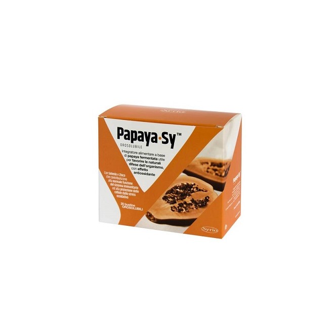 Syrio Papaya-sy 20 Bustine 92 G Polvere Orosolubile