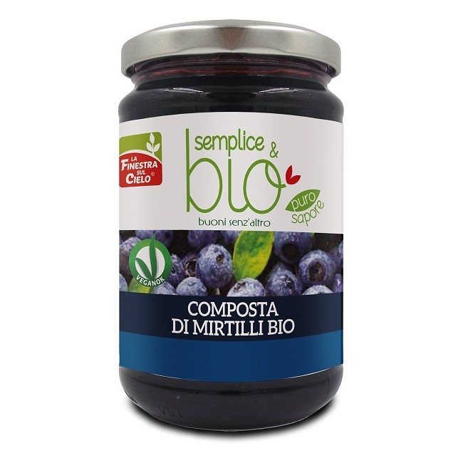 Semplice&bio Composta Di Mirtilli Bio Con Polpa Di Mela 320 G