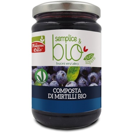 Semplice&bio Composta Di Mirtilli Bio Con Polpa Di Mela 320 G