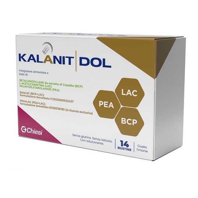 Chiesi Farmaceutici Kalanit Dol Gusto Limone 14 Bustine Senza Glutine Senza Lattosio Con Edulcorante