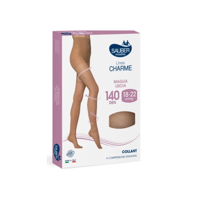 Sauber Linea Charme 140D Collant Camel TG. 4