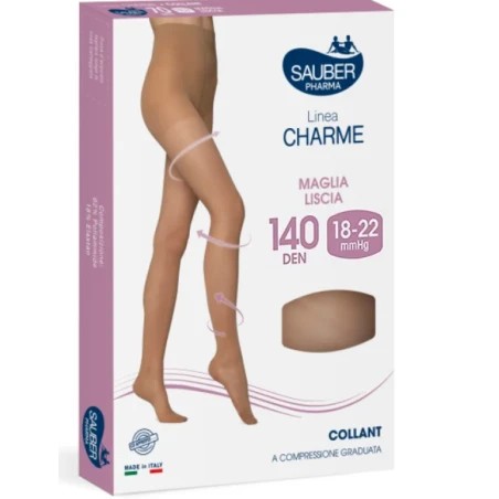 Sauber Linea Charme 140D Collant Camel TG. 4