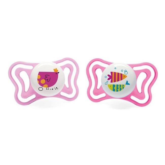 Chicco succhietto light girl silicone 16-36 mesi 2 pezzi Chicco succhietto light girl silicone 16-36 mesi 2 pezzi