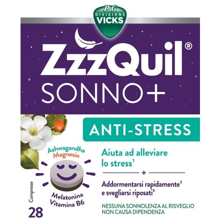 Procter & Gamble Vicks Zzzquil Sonno+ Antistress 28 Capsule