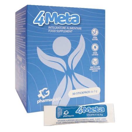 Pharmaguida 4meta 30 Stickpack Da 3 G Senza Glutine Senza Lattosio
