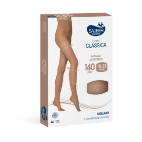 Sauber collant 140 denari maglia microrete medio 5 linea classica