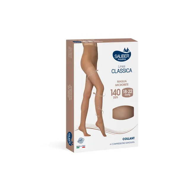 Sauber Linea Classica 140D Collant Nero TG. 2