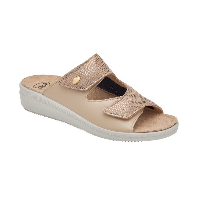 Scholl Calzatura Antonia Elastic Printed Suede+synth W Light Taupe 40