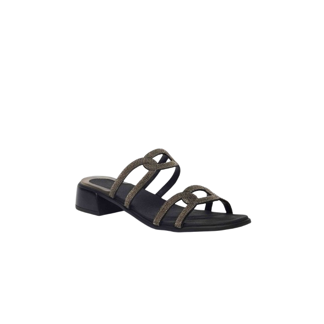 Scholl Calzatura Lipari Microfibre+strass W Black 39