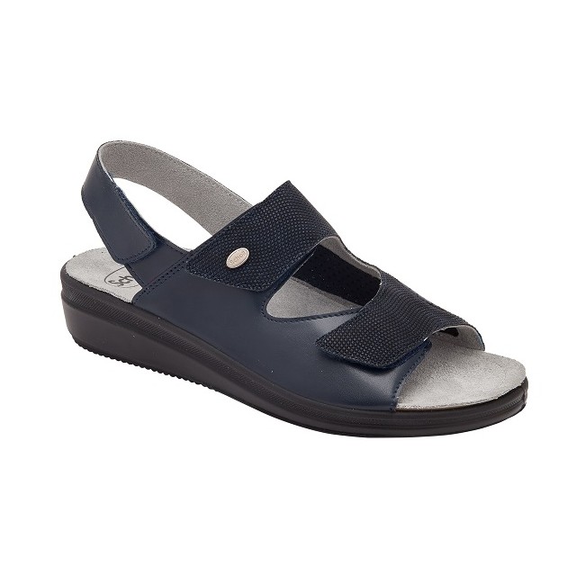 Scholl Calzatura Antonia Sandal Printed Synthetic/synthetic W Navy Blue 41