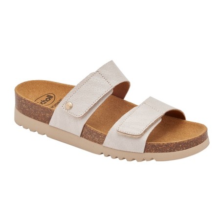 Scholl Calzatura Lusaka 2,0 Printed Synthetic W Ivory 40