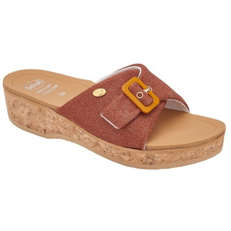 Scholl Calzatura Wappy Glittered Synthetic W Tobacco 40