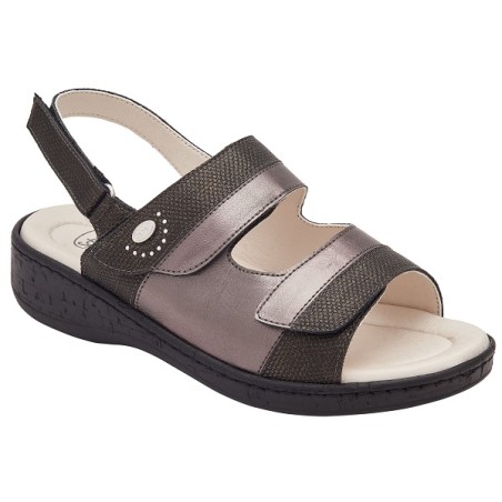 Scholl Calzatura Marinella Sandal Iridescent Synthetic+printed Synthetic W Black 39