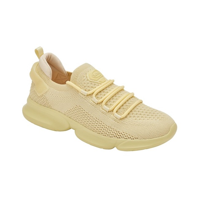 Scholl Calzatura Camden Knitted Textile+rubber W Pale Yellow 40
