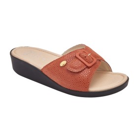 Scholl Calzatura Mango Squared Printed Suede W Rust 39