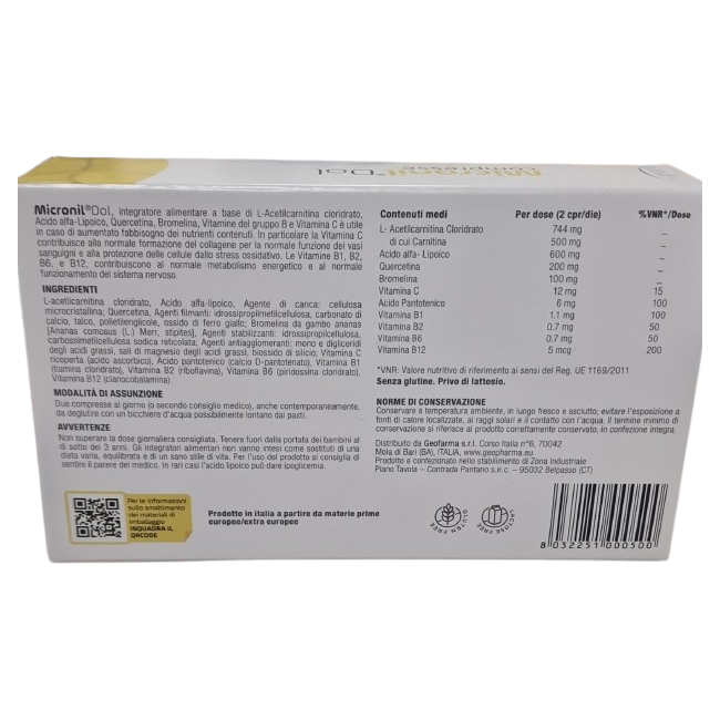 Geopharma Micronil Dol 60 Compresse Geopharma Micronil Dol 60 Compresse