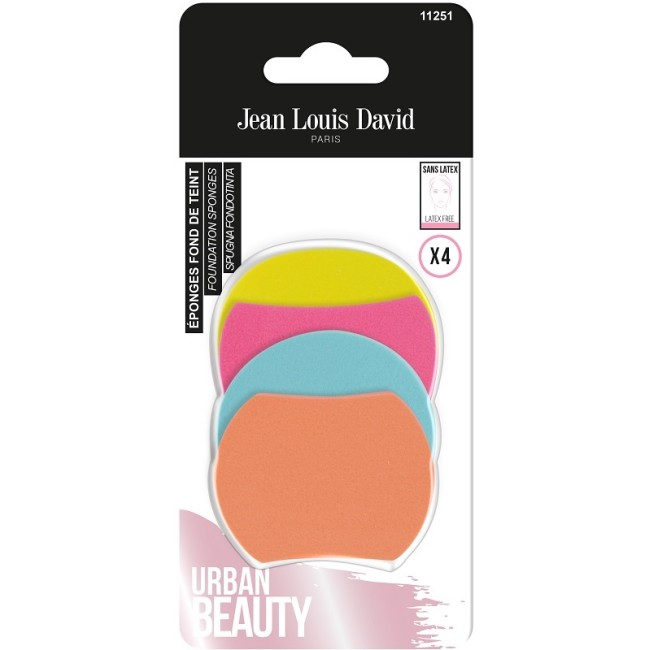 ABC ITALIA Jean Louis David Spugnette Fondotinta Latex-free 4 Pezzi