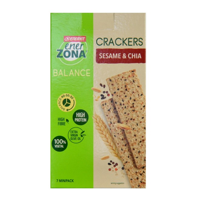 Enerzona Crackers Sesame & Chia Confezione  175g 7X25g