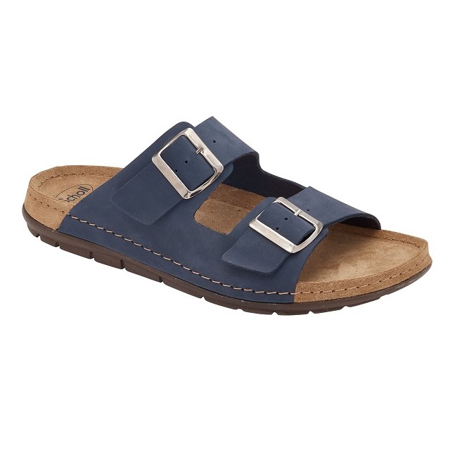 Scholl Calzatura Aberdeen Man Nubuck M Navy Blue 43