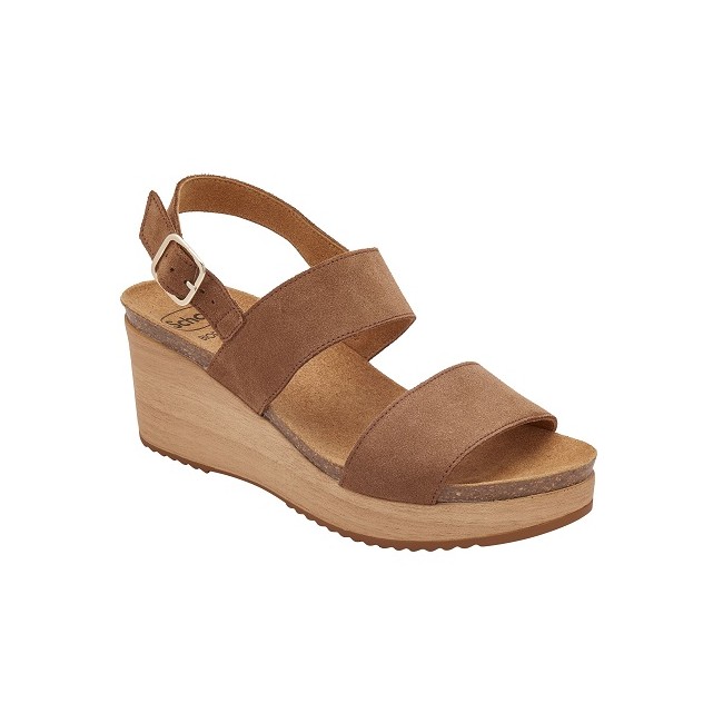 Scholl Calzatura Zante Suede W Brown 37