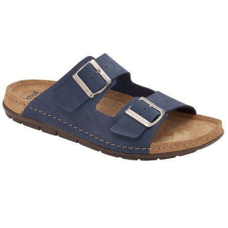 Scholl Calzatura Aberdeen Man Nubuck M Navy Blue 41