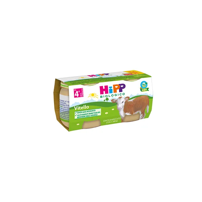 Hipp Bio Omogeneizzato Vitello 2 Pezzi Da 80 G Hipp Bio Omogeneizzato Vitello 2 Pezzi Da 80 G