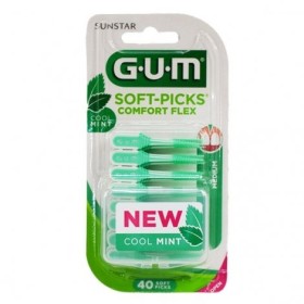 GUM Soft-Picks Comfort Flex Mint Scovolini Interdentali M - 40 Pezzi