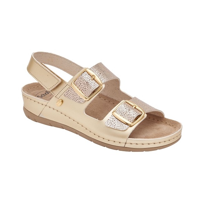 Scholl Calzatura Aberdeen Sandal Synthetic Bis W Platinum 38