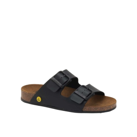 Scholl Calzatura Cork Pro 2 Straps Synthetic U Black 46