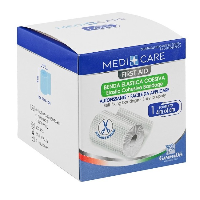 Gammadis Farmaceutici Benda Medicare Coesiva Cm 4x4 M Medicare