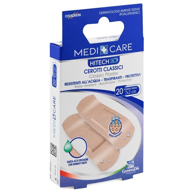 Gammadis Farmaceutici Cerotto Medicare Classici 3d Medi 20 Pezzi Gammadis Farmaceutici Cerotto Medicare Classici 3d Medi 20 Pezzi