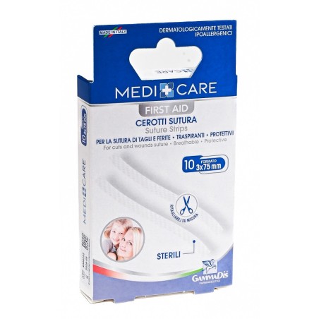 Gammadis Farmaceutici Cerotto Medicare Sutura Sterili 10 Pezzi