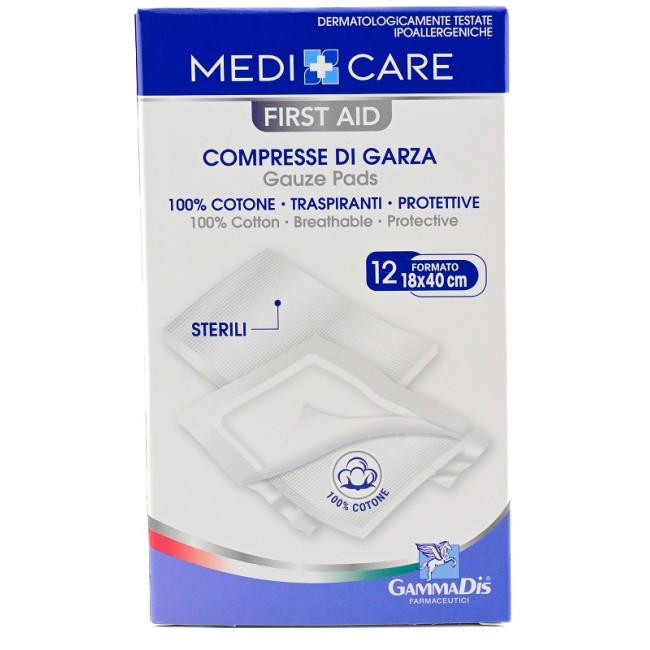 Gammadis Farmaceutici Garza Medicare Cotone 18x40 Cm 12 Pezzi