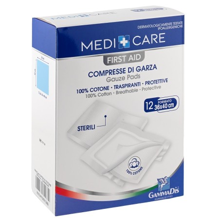 Gammadis Farmaceutici Garza Medicare Cotone 36x40 Cm 12 Pezzi