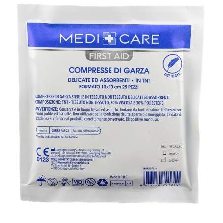 Gammadis Farmaceutici Garza Medicare Tnt 10x10 Cm 25 Pezzi