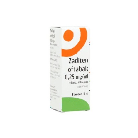 Zaditen Oftabak 0,25 mg/ml Collirio antistaminico 5 ml Zaditen Oftabak 0,25 mg/ml Collirio antistaminico 5 ml