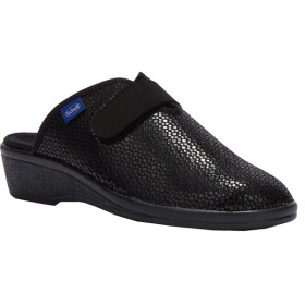 Scholl Elsa Strap Printed Elasticated W Black 40